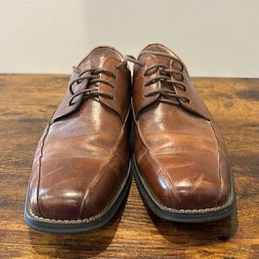 Florsheim Oxfords Men's Brown Leather Lace-up Casual Dress Shoes size 8.5 D